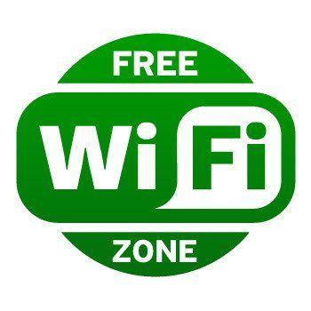 Green WiFi Logo - Free Wifi Zone. Green Dark (08 X 7 Inch) X2WZZ: Amazon.co.uk