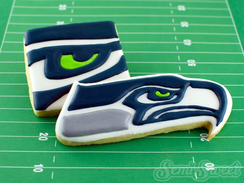 I Can Use Seahawk Logo - Seattle Seahawks Cookies- Tips on Icing Sports Logos - Semi Sweet ...