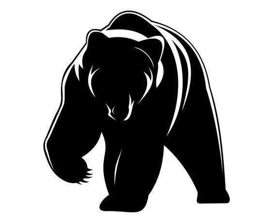 Grizzly Bear Paw Logo - Bear Decal Grizzly Bear Sticker Bear Paw Decal Bear