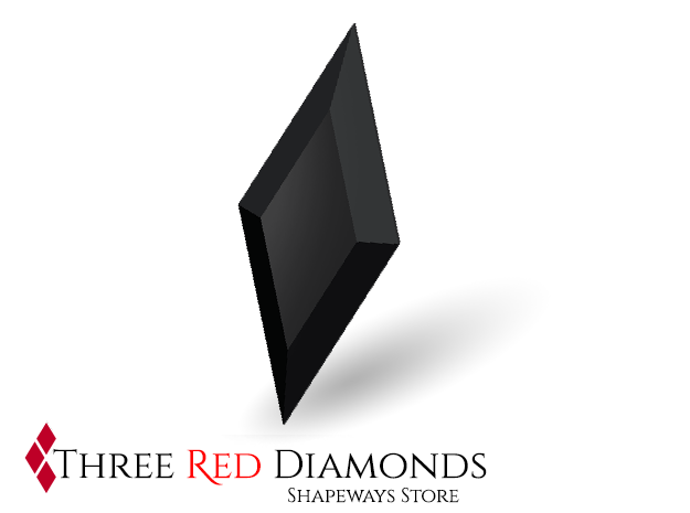 Black and White Red Diamonds Logo - Three Red Diamonds by GothamsClownQueen - Shapeways Shops