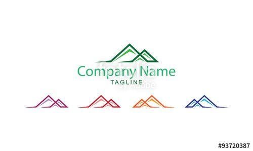 Line Mountain Logo - Mountain Logo Vector - Mountain Line Art Design