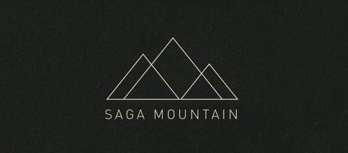 Line Mountain Logo - 35 Clean and Thin Line Designs for Logos | Naldz Graphics