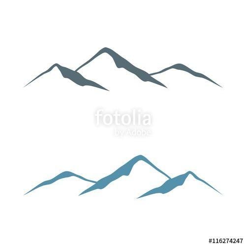 Line Mountain Logo - Mountain Lines Logo template v.2