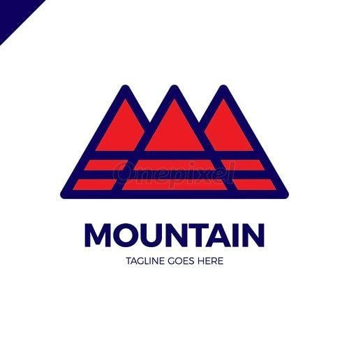 Line Mountain Logo - Line Mountain Letter M Logo. Fashion Logotype - 3865505 | Onepixel