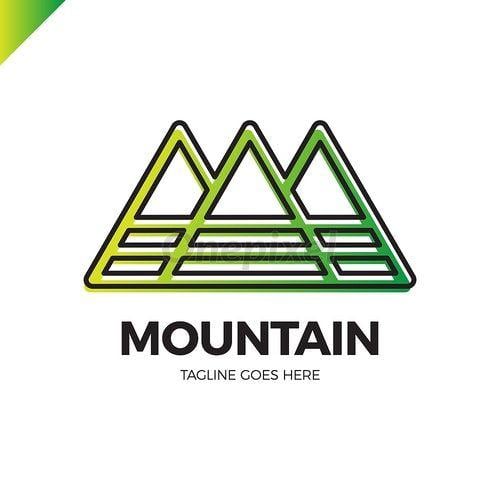 Line Mountain Logo - Line Mountain Letter M Logo. Fashion Logotype - 3865737 | Onepixel