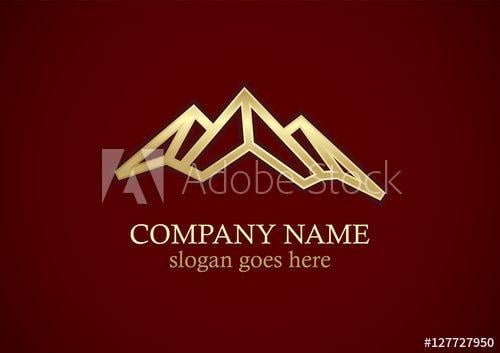 Line Mountain Logo - gold line mountain logo - Buy this stock vector and explore similar ...