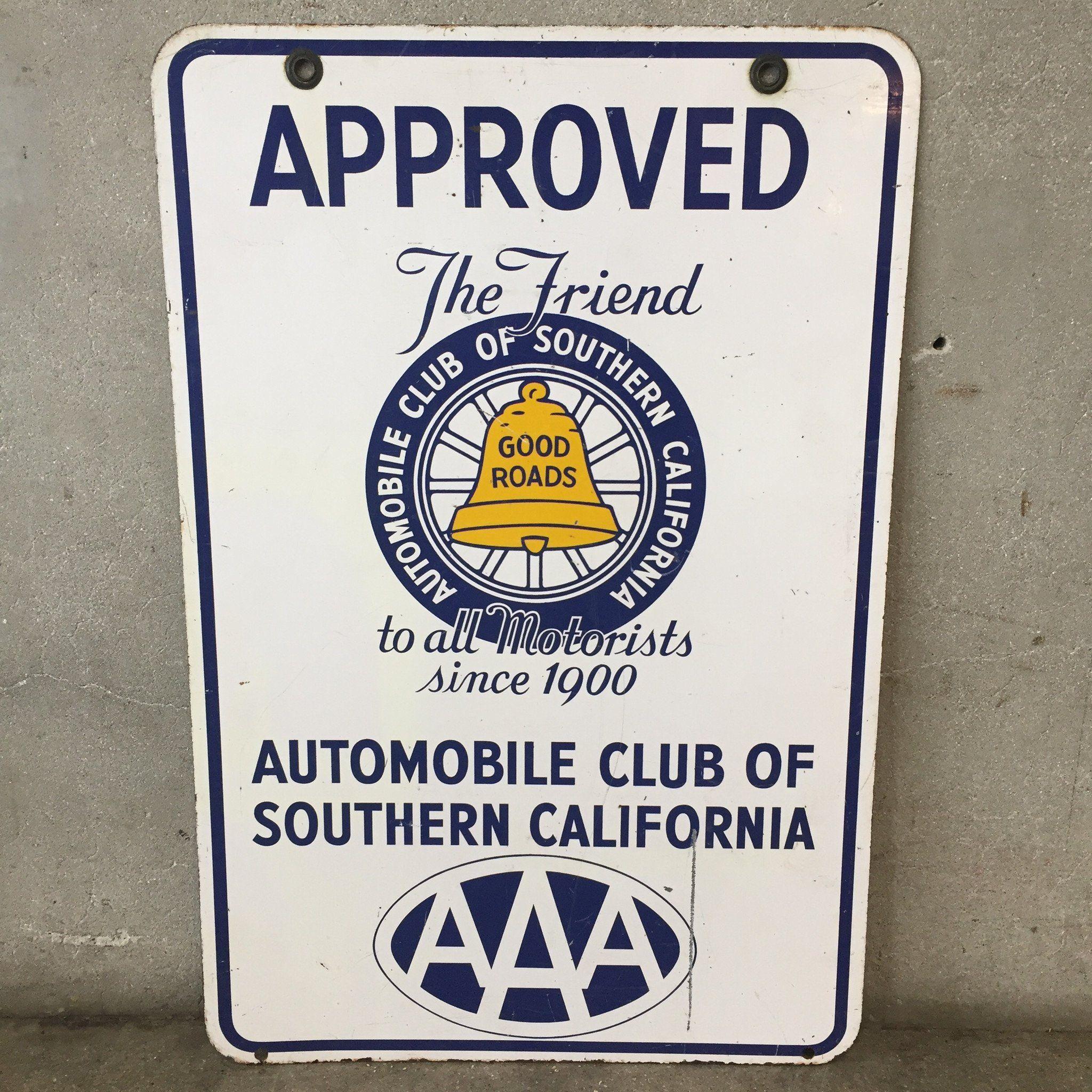 Automobile Club Of Southern California Logo - AAA Southern California Auto Club Sign