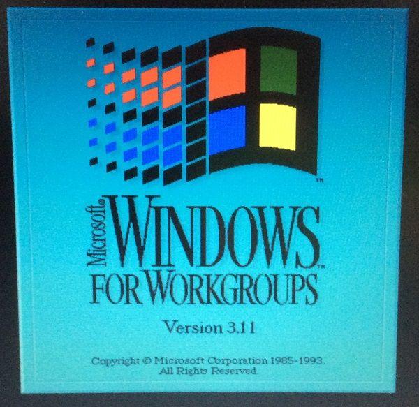 Windows 3.11 Logo - A Science Project: Windows for Workgroups 3.11 on vintage and modern