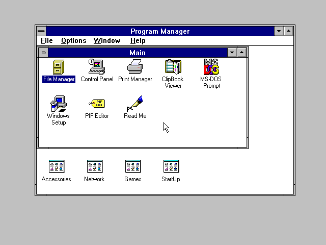 Windows 3.11 Logo - GUIdebook > Screenshots > WfW 3.11