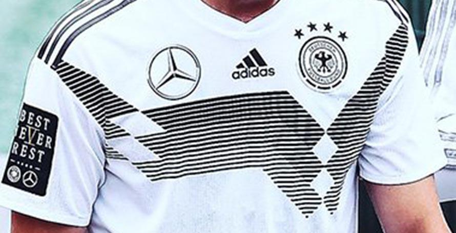 German Adidas Logo - Adidas x Mercedes Germany 2018 World Cup Jerseys Revealed