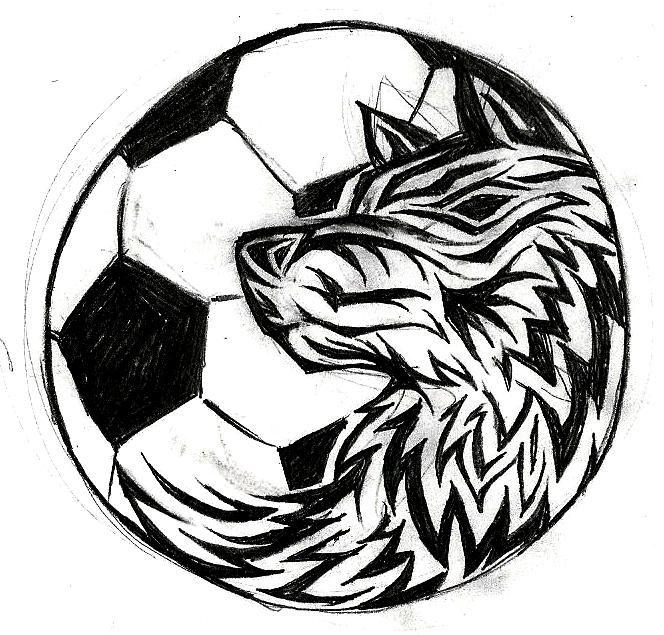 Black Soccer Team Logo - Soccer Team Wolves Logo