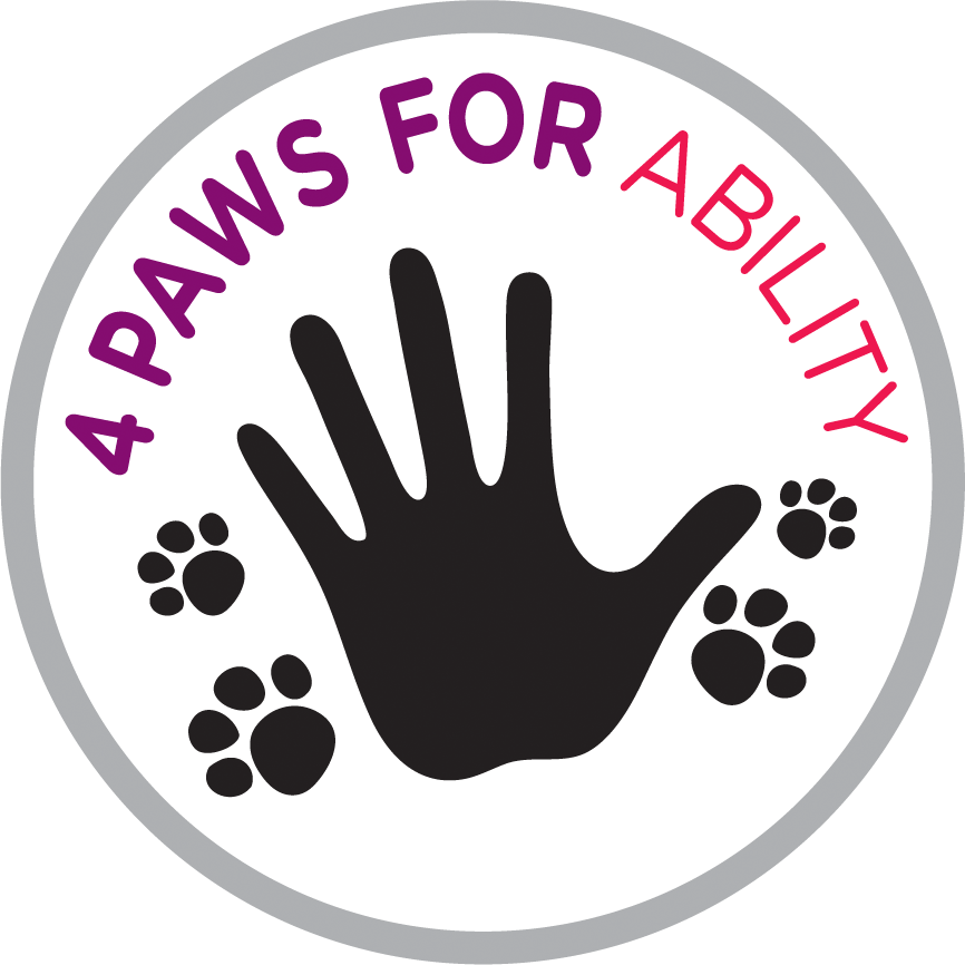 Four Paws Logo - Providing Service Dogs to Children Worldwide Paws for Ability