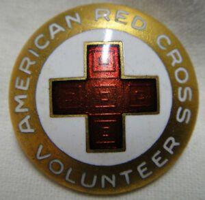 Volunteer Red Cross Logo - Vintage ARC American Red Cross Volunteer Nurses Aide Badge/ Pin 1946