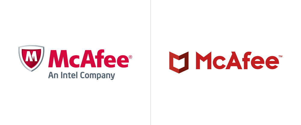 Intel Company Logo - Brand New: New Logo for McAfee