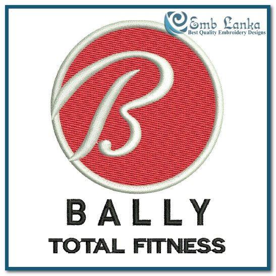 Bally Fitness Logo - Bally Total Fitness Logo Embroidery Design