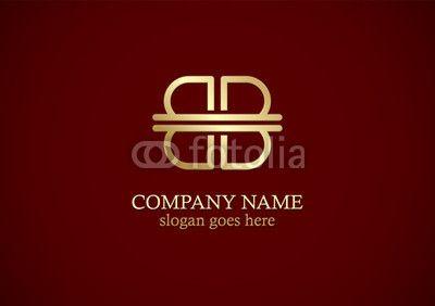 Maroon and Gold B Logo - gold letter b initial logo. Buy Photo