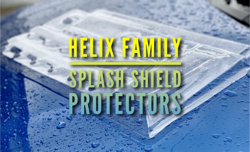 Blue Green Helix Logo - Helix Family Water Resistant Protectors