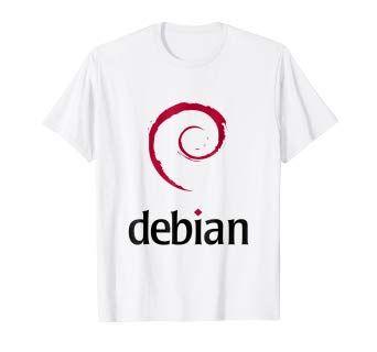 Debian Logo - Debian GNU Linux Logo T Shirt: Clothing