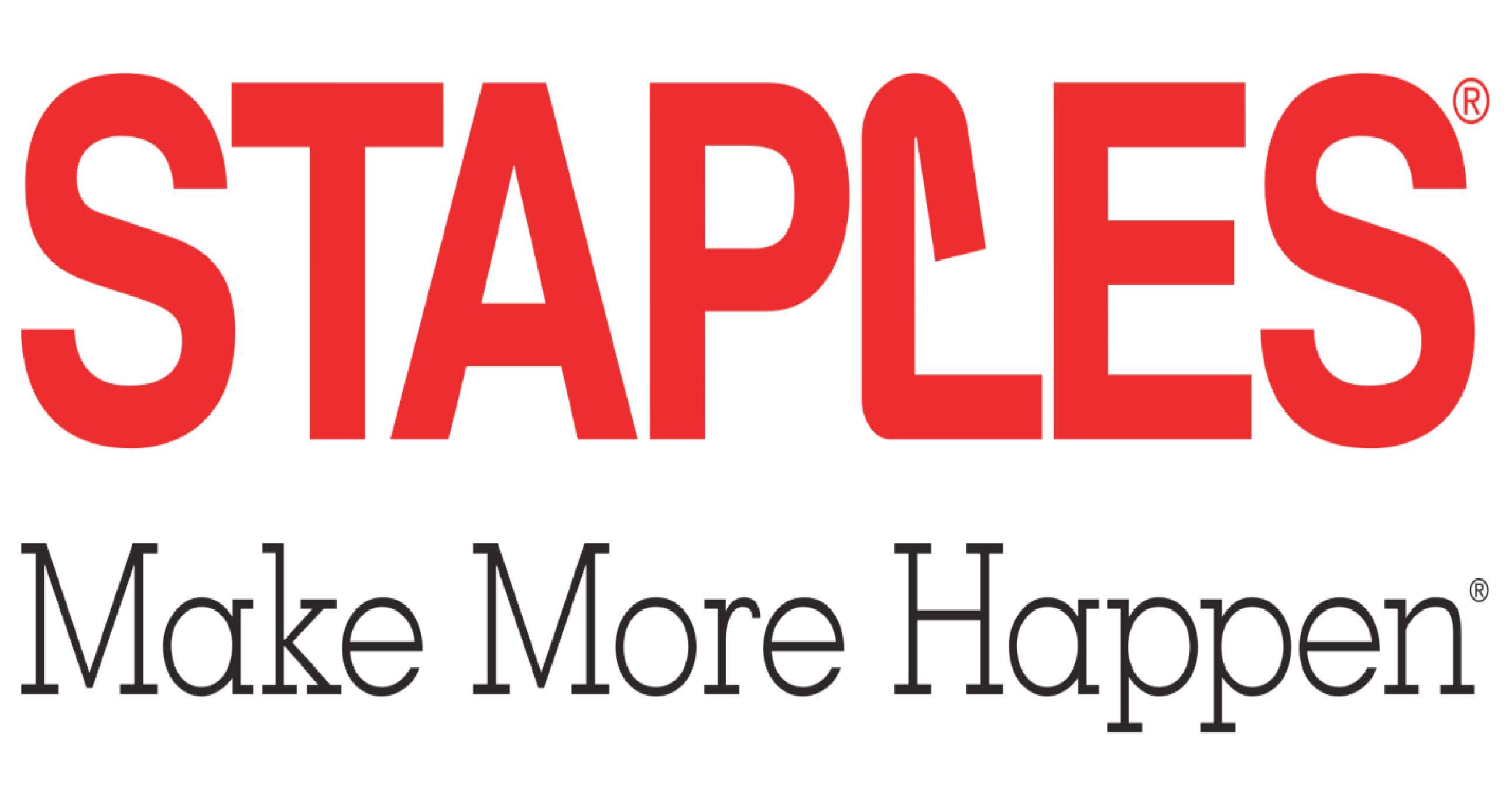 Make More Happen Staples Logo - Staples Print and Marketing Center will be having some amazing deals