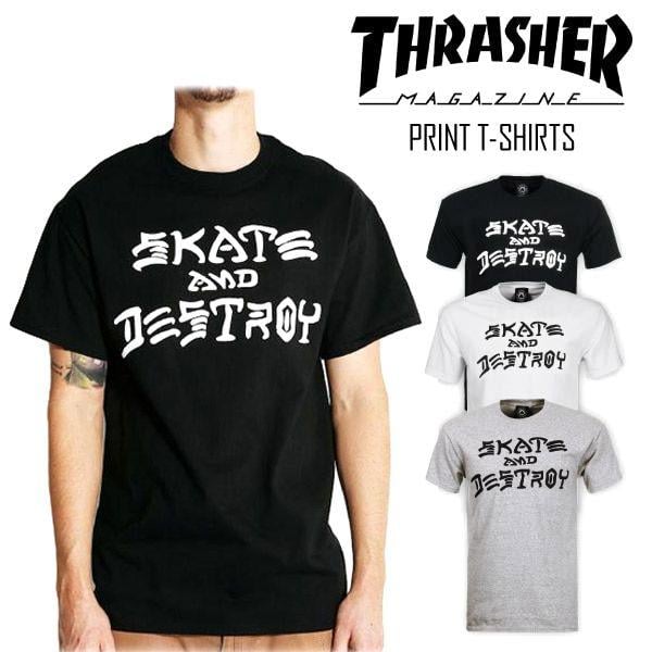 Thrasher Skate and Destroy Logo - SoCal WORKS CO.LTD -GOLDEN WEST-: Thrasher THRASHER logo short
