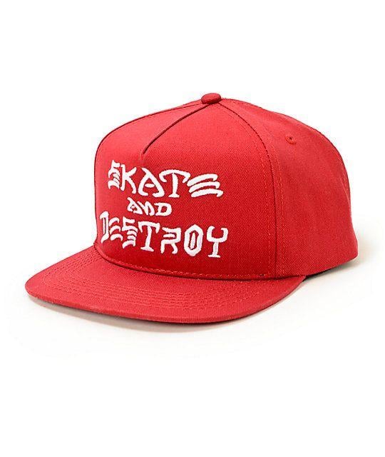 Thrasher Skate and Destroy Logo - Thrasher Skate & Destroy Logo Snapback Hat | Zumiez