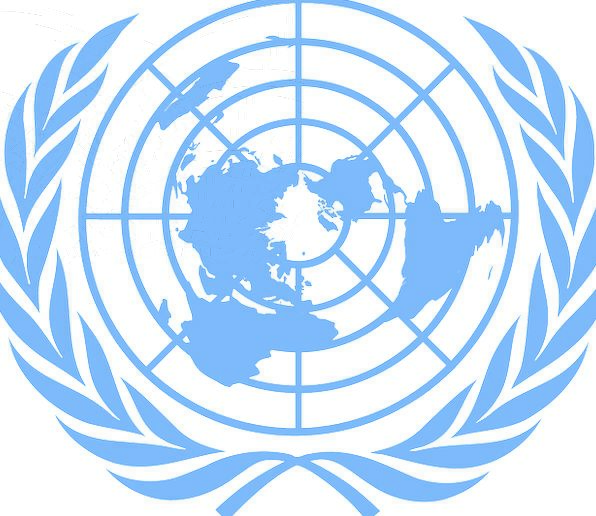 Blue Map Logo - United Nations, Logo, Emblem, Sign, Symbol, Peace, Olive Branches ...