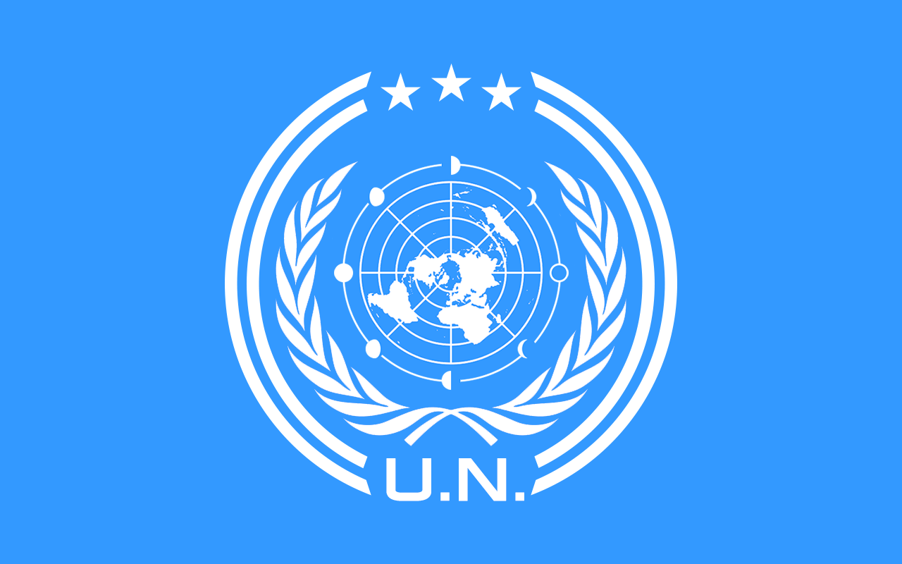 Map United Nations Logo - The United Nations Flag from 