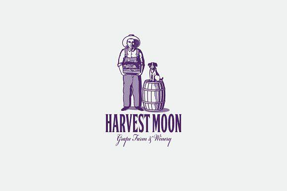 Harvest Company Logo - Harvest Moon Logo Template Logo Templates Creative Market
