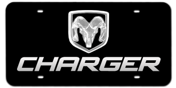 Dodge Charger Logo - DODGE RAM CHROME EMBLEM AND LASER CUT CHARGER NAME 3D BLACK LICENSE
