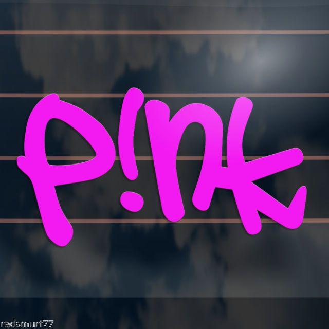Pink Singer Logo - Pink P NK Sticker 150mm Musician Singer Logo Tag Version Car Window ...