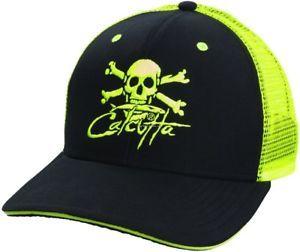 Black and Green Logo - Calcutta Fishing BRS133712B Cap Black Green Mesh Back Logo