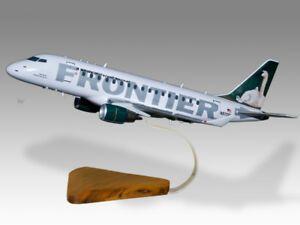 Airline Swan Logo - Embraer 170 Frontier Airlines Swan Solid Wood Handmade Airplane