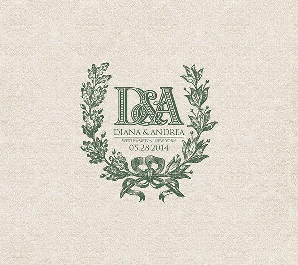 Custom Wedding Logo - Custom Wedding Monogram Wedding logo by RoseBonBonShop on Etsy ...