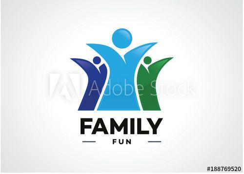 Family Fun Logo - Family Fun Logo Template Design Vector, Emblem, Design Concept