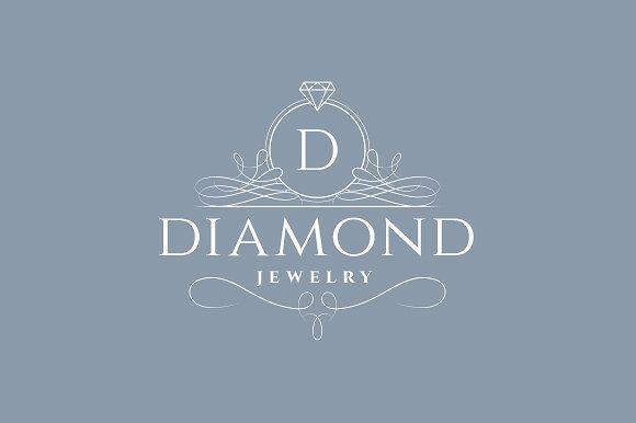Diamond Gems Logo - Diamond Jewelry Logo ~ Logo Templates ~ Creative Market
