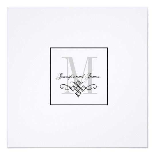 Custom Wedding Logo - Custom Wedding Logo Invitations Monogram Names | Zazzle.com