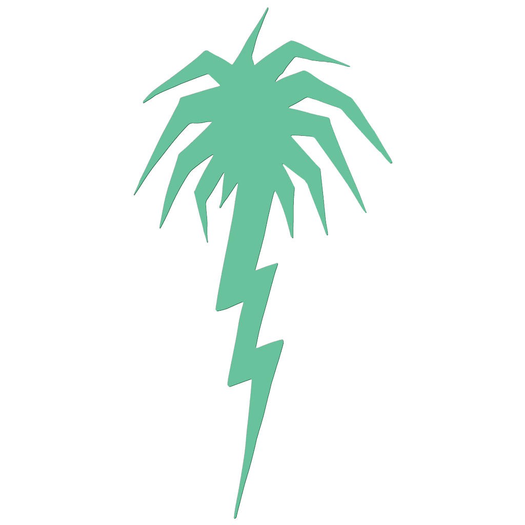 Palm Tree Logo - Lightning Palm Tree – C3-Shop