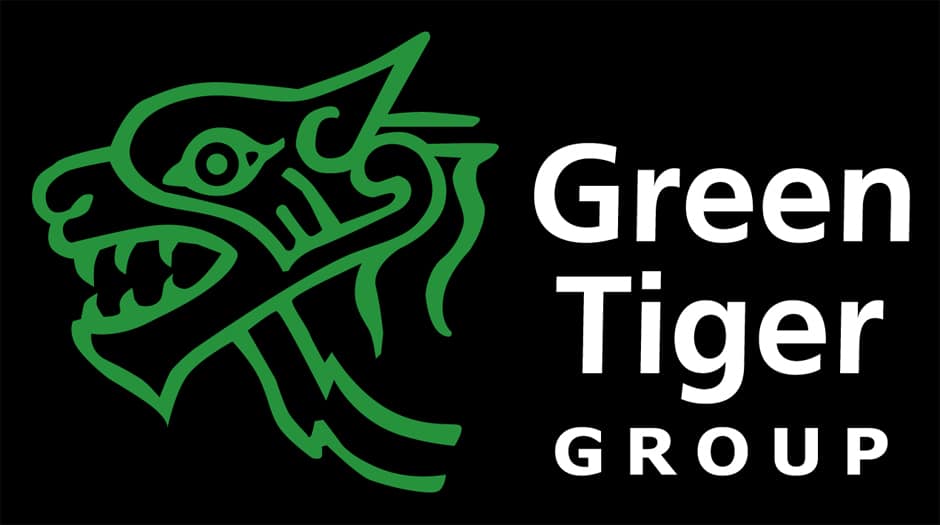 Black and Green Logo - Logo. Green Tiger Group