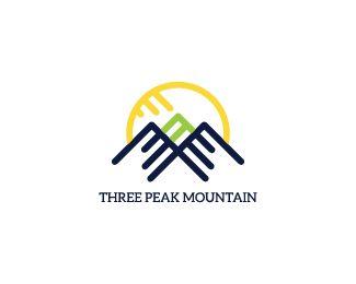 Three Peak Mountain Logo - Three Peak Mountain Designed