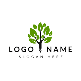 Black and Green Logo - Free Nature Logo Designs. DesignEvo Logo Maker