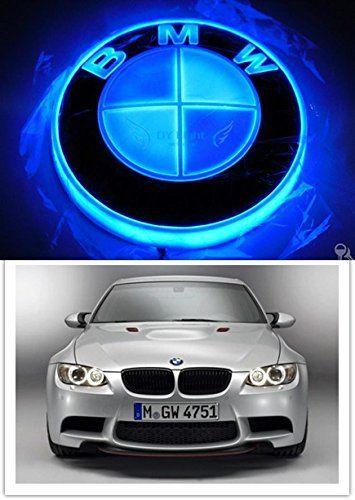 Blue BMW Logo - 4D front logo light LED cold light emblem for BMW Car Sticker led ...