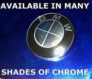 Blue BMW Logo - BMW Emblem Roundel Overlay CHROME Black White Red Pink Blue Silver ...