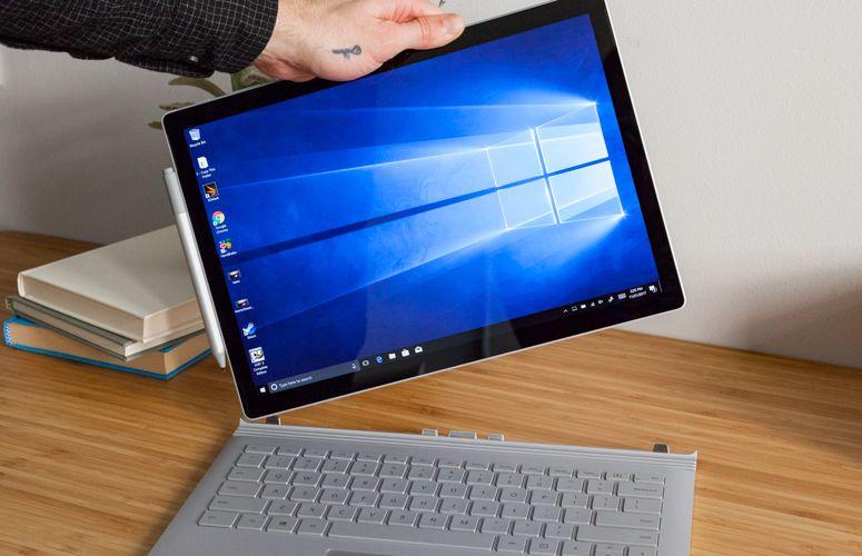 Microsoft Surface Book Logo - Microsoft Surface Book 2 (13 Inch) Review: Long Battery Life, Strong GPU