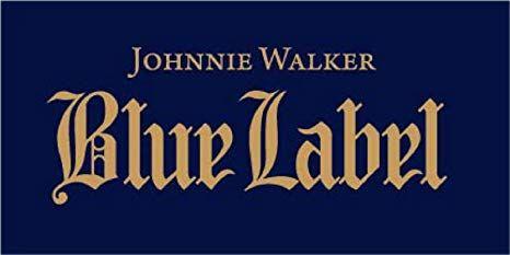 Whiskey Blue Logo - Amazon.com: U$TORE Vinyl Sticker Johnnie Walker Blue Label Whiskey ...