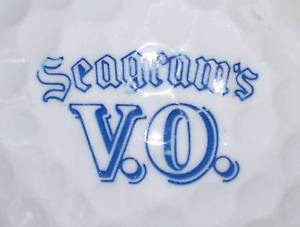 Whiskey Blue Logo - 1) SEAGRAMS V.O. WHISKEY LOGO GOLF BALL (BLUE) | eBay