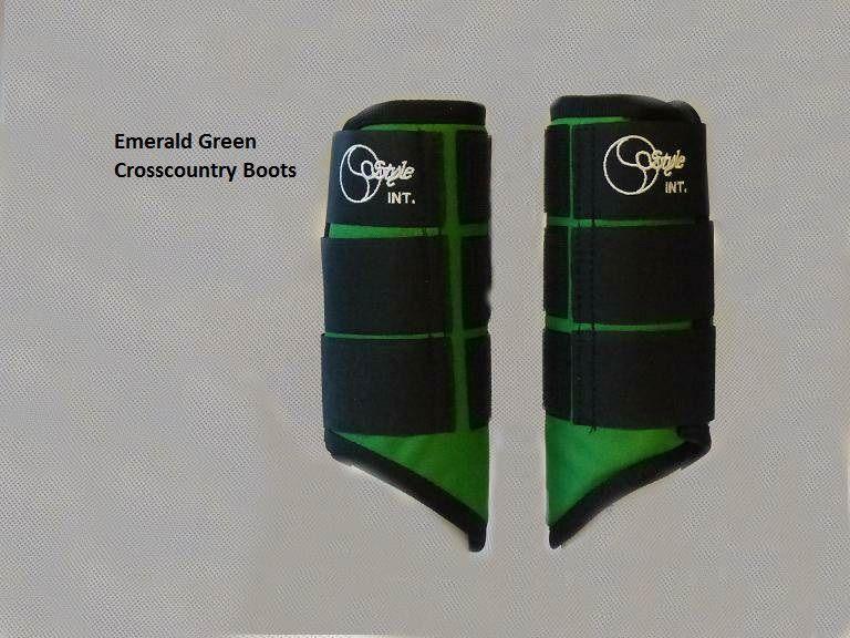 Green Cross Country Logo - Coloured Cross Country Boots
