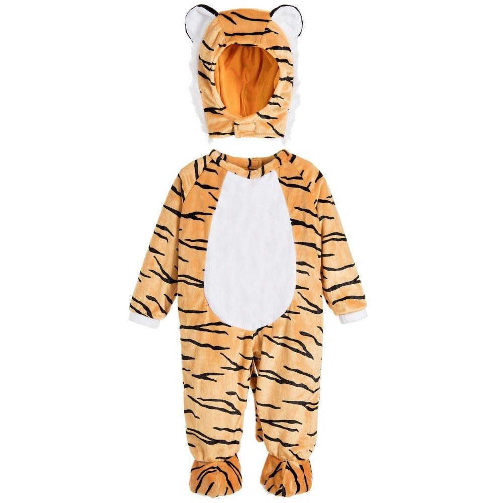 Yellow and Black Tiger Logo - Dress Up by Design & Black Tiger Baby Costume with Hat