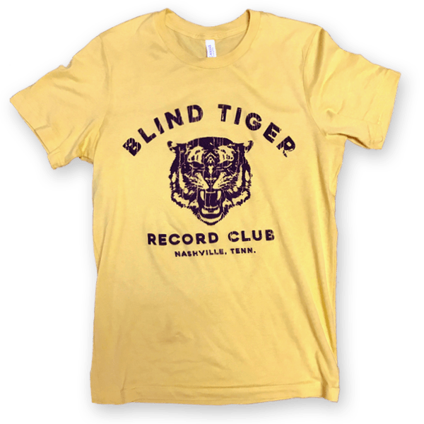 Yellow and Black Tiger Logo - Blind Tiger Logo Shirt (Black on Yellow) – Blind Tiger Record Club