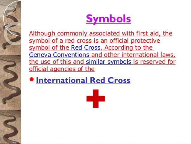 Red Cross and Snake Logo - First aid on snake bite