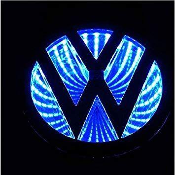 Light Blue Power Logo - 3D LED Car Tail Logo Light Badge Lamp Emblem Sticker for vw ...